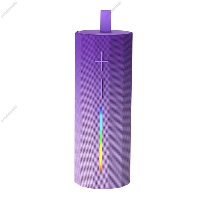 Портативна колонка Bluetooth XO F71 Hidden Carrying Handle Cylinder LED Dazzle Speaker 5W Purple